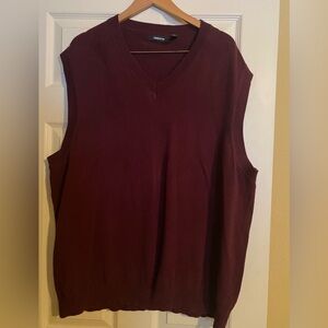 Men's Burgundy Sweater Vest